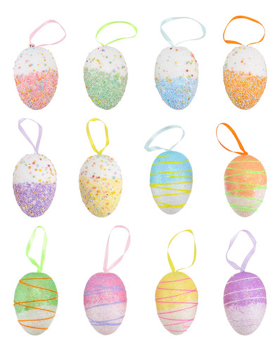 Decoración Para Cestas De Pascua, Huevos De Pascua, 12 Unida