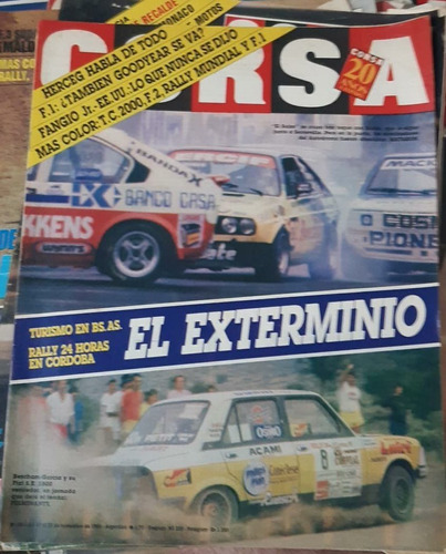 Revista Corsa Parabrisas N1063 Noviembre 1986 Para Colección