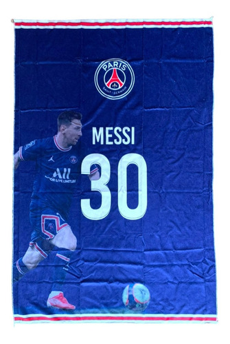 Toallon Gigante Messi 30 Paris Saint Germain Oficial Futbol