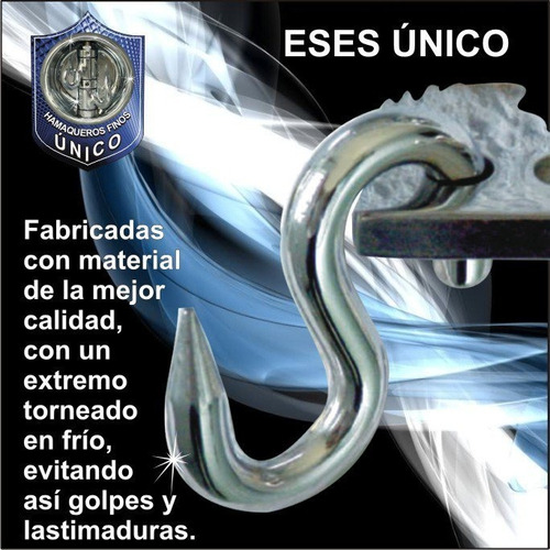 Imagen 2 de 5 de Hamaquero Ese Acero Inoxidable Gancho Para Hamaca En S. Par
