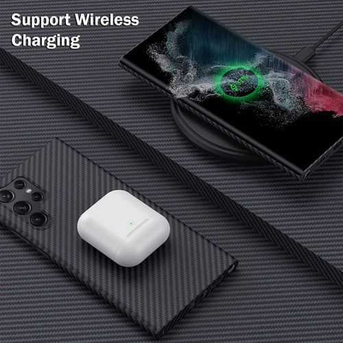Funda De Fibra De Carbono Para Samsung Galaxy S24 Ultra