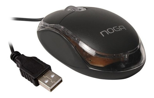 Mouse Óptico Usb Noga Luminoso 800dpi 3 Botones Y Scroll