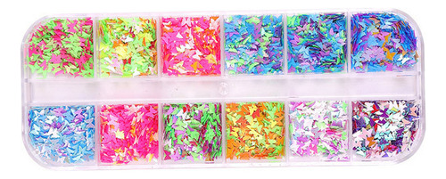 Cv 12 Colores/caja De Lentejuelas Con Purpurina For Uñas 06