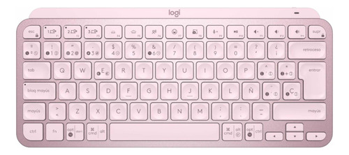 Teclado Bluetooth Logitech Master Series Mx Keys Mini Rosado