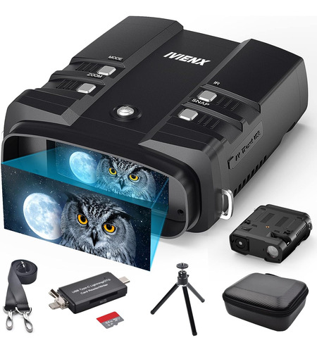 Ivienx - Gafas De Visión Nocturna, Binoculares De Visión Noc