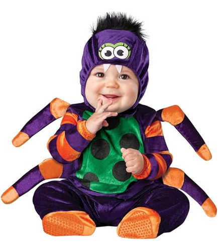 Disfraz Araña Itsy Bitsy Para Bebes Purpura Negro Verde Anar