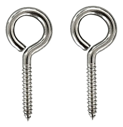 Ganchos De Tornillo Acero Inoxidable 2puLG 40 Pzs.