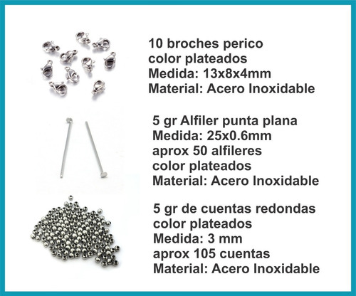 Kit De Componentes De Acero Inoxidable Broches, Separadores