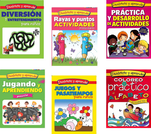 Libros De Actividades Preescolar Kinder Puntos Rayas Colorea