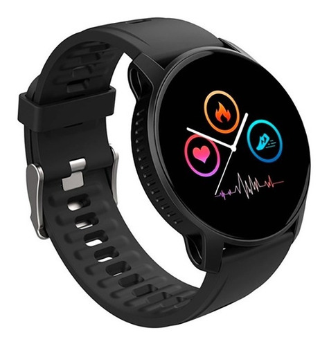 Smartwatch Reloj West W9 Multi Deportes Android / Ios Color de la caja Blanco Color de la malla Negro