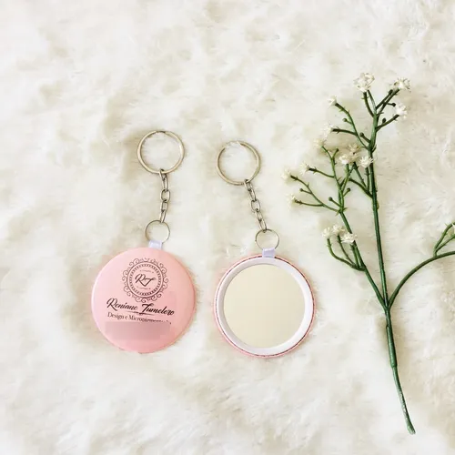 comprar Chaveiro Espelho De Bolsa Personalizado 100 Peças