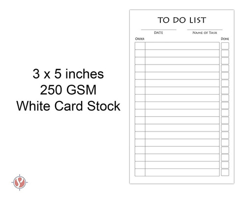 Tarjetas De Notas De Índice Vertical De Lista De Tarea...