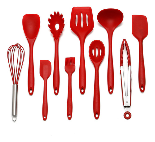 Juego De Utensilios De Cocina De Silicona Con Raspador Grand
