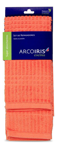 Pack X2 Repasadores Arco Iris 100% Algodón Cuo Tas