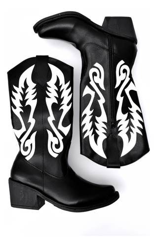 Botas Texanas Caña Alta, Estilo Y Comodidad - Tendencia 2025