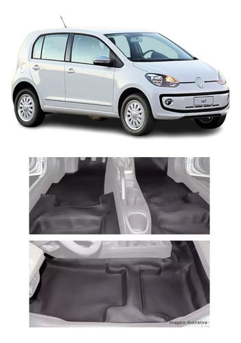 Tapete Premium De Assoalho Courvin Volkswagem Up