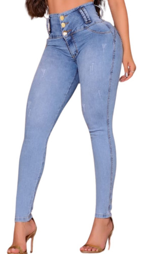 Calça Oxtreet Jeans Feminina Modela Bumbum Com Bojo 