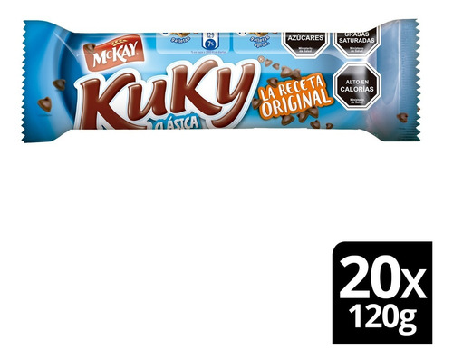 Galleta Chip Kuky® Clásica 120g Pack X20