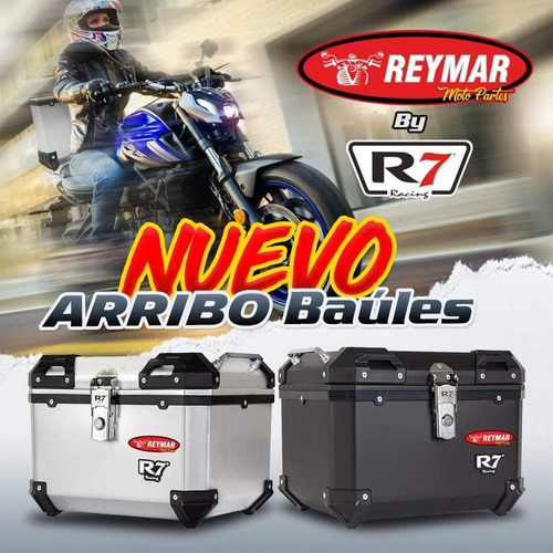 Caja Baúl 45 Litros Para Moto R7 Racing Uso Rudo