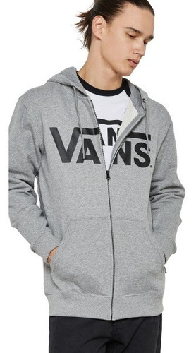Imagen 1 de 8 de Canguro Vans Classic Full Zip Gris Original