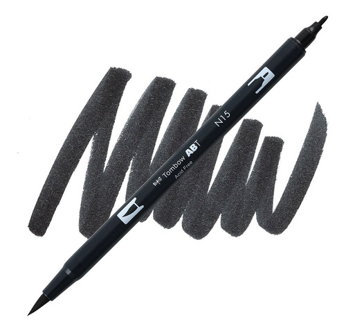 Imagem 1 de 1 de Dual Brush Pen Tombow Black N15