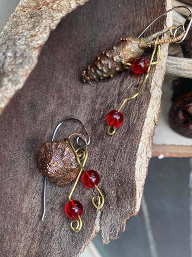 Imagen 7 de 7 de Aros Frutos Del Bosque, Pasante De Acero Quirurgico, Joyeria