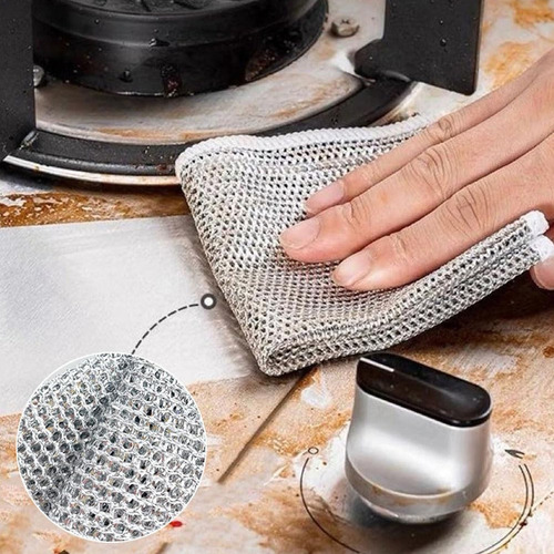 Almohadillas De Fregar Metálicas Reutilizables Para Cocina20