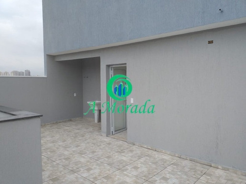 Imagem 3 de 10 de Linda Cobertura De 85m² + 85m² No Bairro Utinga! - Ap03187 - 69514333