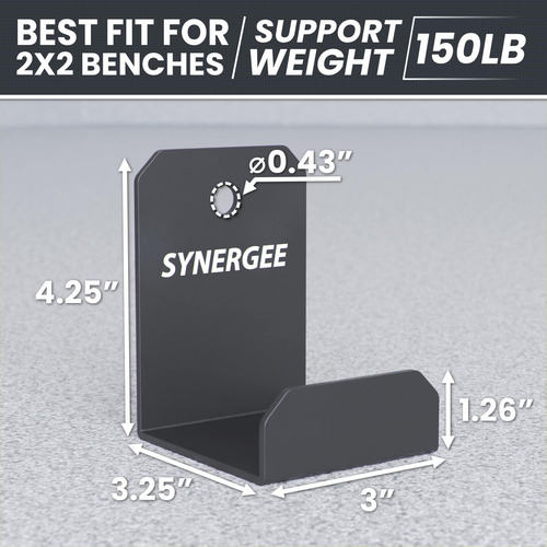 Synergee Soporte De Pared Para Banco De Pesas Construcción