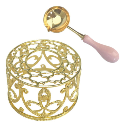 Hu Kit De Sello De Cera Sello De Sello Metal Seal Comer Oro