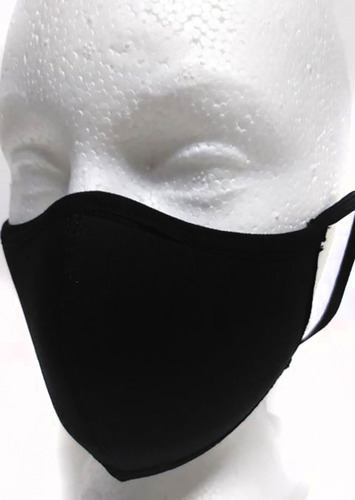 Cubrebocas Mascarilla De Neopreno Lavable Negro Premium