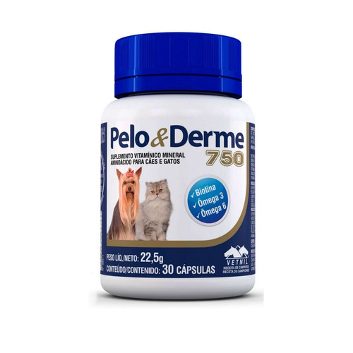 Nutraceutico Pelo Y Derme 750 60cap Vetnil