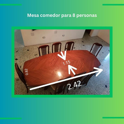 Juego Comedor Para 8 Personas