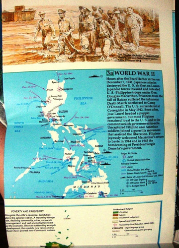 Revista National Geographic Gran Mapa Filipinas Ingles 1986 (Usado)