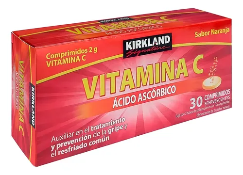 comprar Vitamina C Kirkland Acido Ascorbico 30 Piezas Efervescente