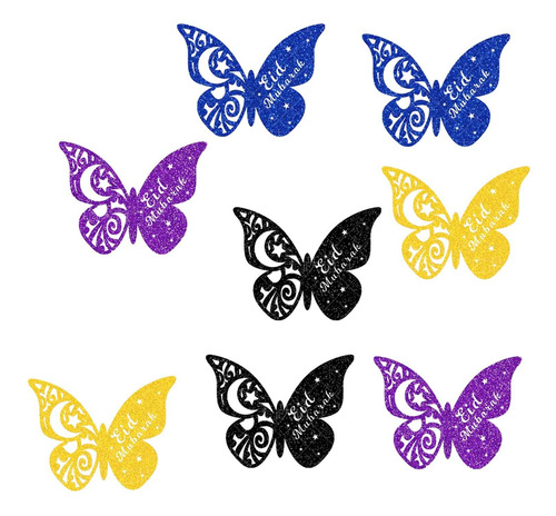 8 Pegatinas De Pared De Mariposas 3d, Decoración De Pared