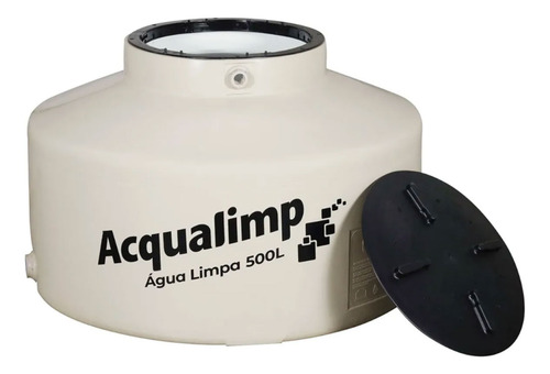 Tanque de água Acqualimp Caixa d’água Água Limpa capa tripla vertical 500L de 72 cm x 107 cm