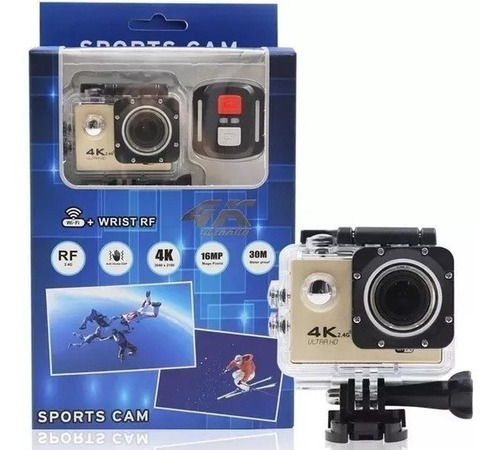 Cámara Deportiva Tipo Go Pro4k Sports Ultra Hd 16mpx+control