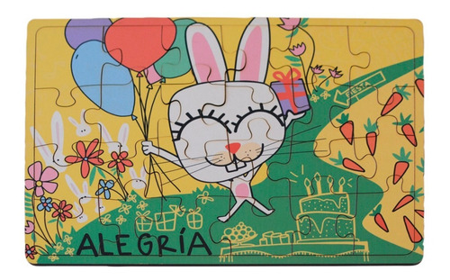 Imagen 5 de 10 de Rompecabezas Madera Didacticos Infantil Niños Alegria