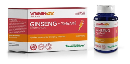 Vitaminway Ginseng + Guarana X 60 - Energizante