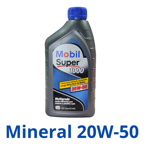Aceite Mineral Mobil Super 1000 20w-50 