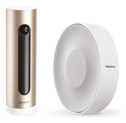 Netatmo Pack Cámara Vigilancia Interior Wifi + Sirena Inteli