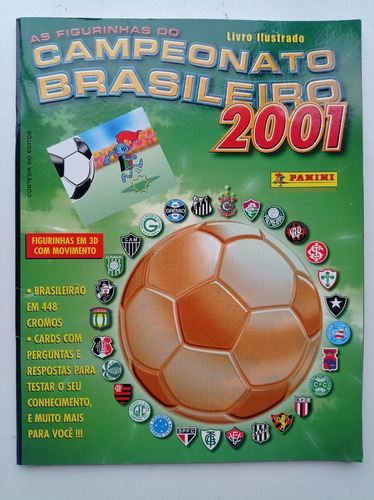 Álbum Campeonato Brasileiro 2001 - Panini 