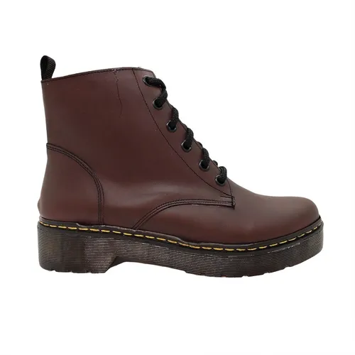 Borcego Bota Mujer Cuero Vacuno Estilo Dr Martens Urbanos Cb