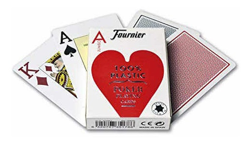 Cartas Poker Fournier 100%plastificadas Juego -cadaques