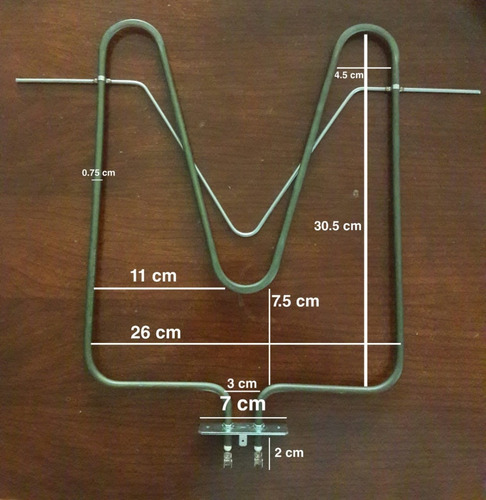 Bake Element 110/220v 1500w Resistencia Para Horno (pack 2)