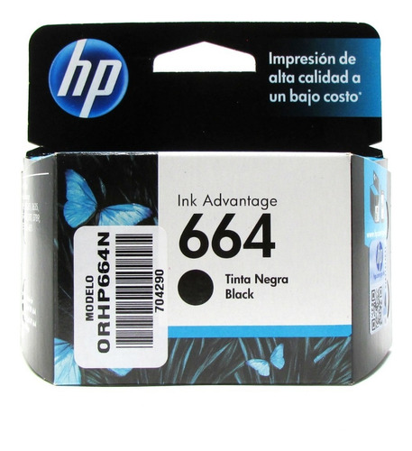 Imagen 3 de 3 de Pack 2 Cartuchos Hp 664 Negro, Color F6v29al Ink Advantage