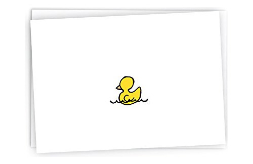 Ducky De Goma Bebé Tarjetas De Felicitación  24 Tarjetas Y S