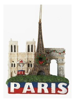 Paris Landmarks Adorno De Navidad Con De La Torre Eiffel, El