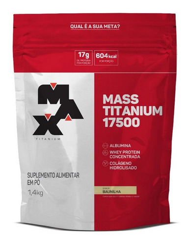 Mass Titanium 17500, 1,4 Kg (recarga) Vainilla Max Titanium